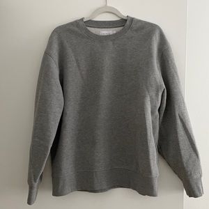 Grey Crew Neck Pullover Sweatshirt - TOPMAN